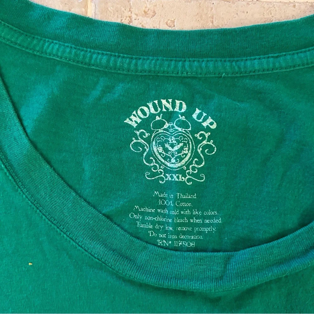 Wound Up Green Tee - Half Irish All Trouble - Picture 3 of 4